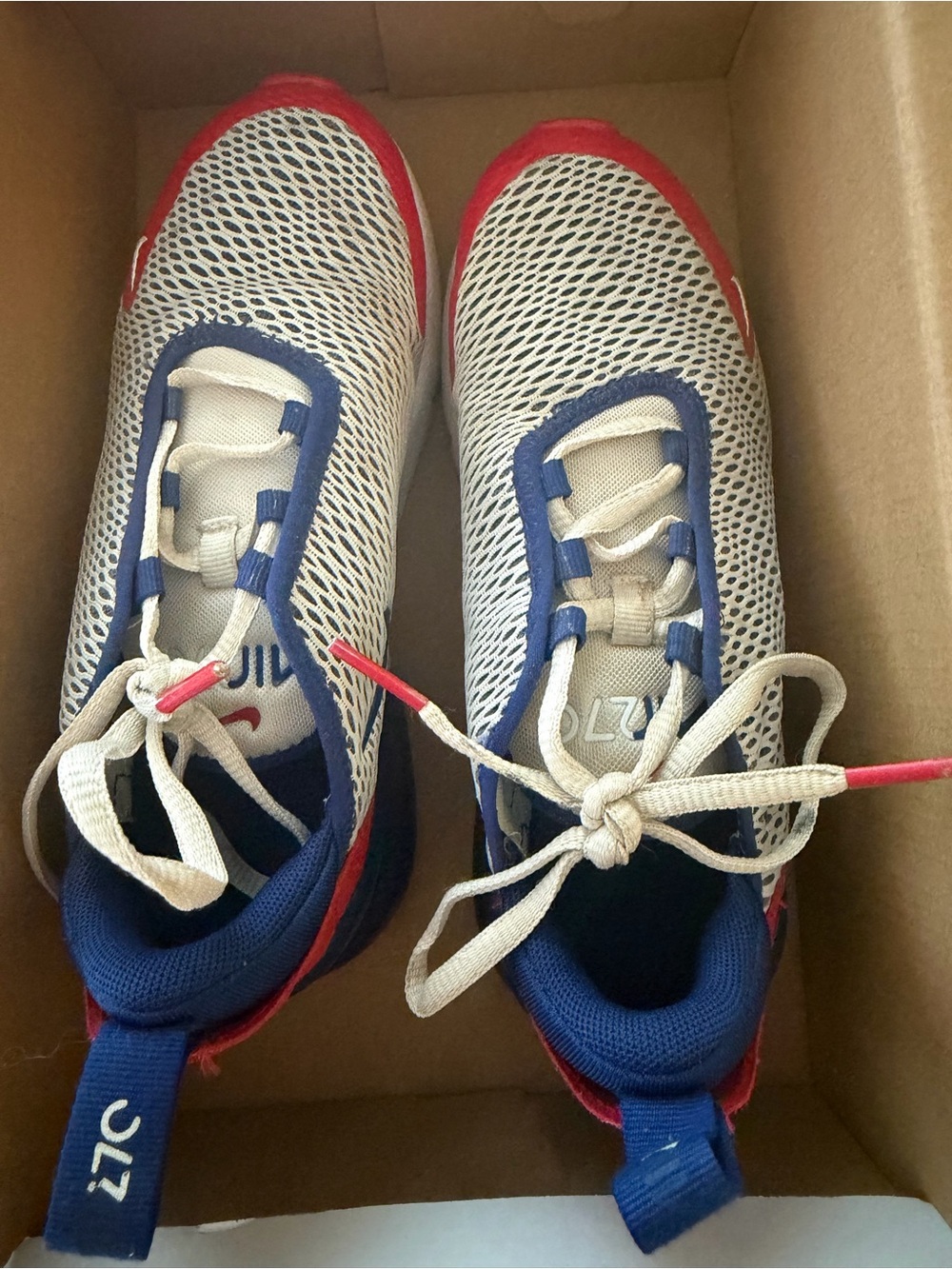 Nike Kids Mesh Sneakers - Cream, Blue, Red
